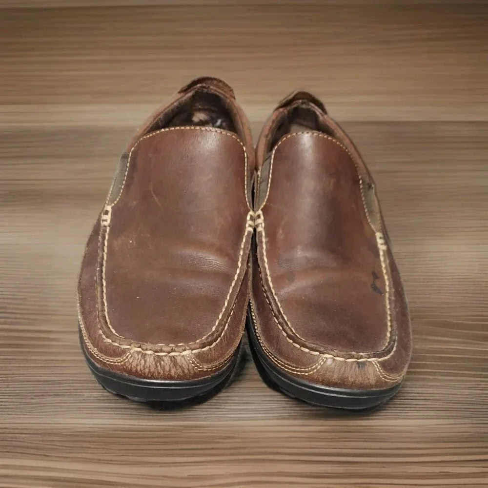 Cole Haan Tucker Venetian Loafer Mens 10M‎ Dark Brown Leather Slip In Shoes